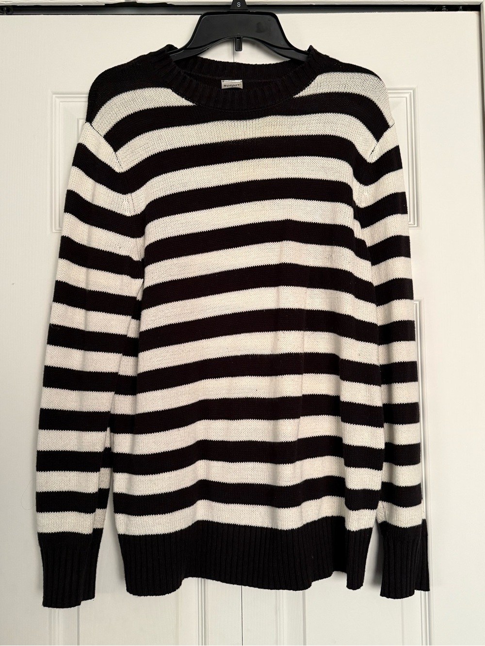 Oversized Striped Crewneck Sweater